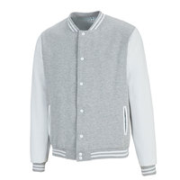 Blouson de baseball pour homme de haute qualité, 100 % coton, personnalisé, style Letterman, col montant, en polaire longue, pour l'hiver, offre en gros