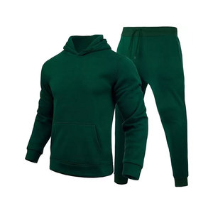 Sweatsuits for Men 2 Piece Hoodie Jogging Tracksuit Custom Printed Solid Eco-Friendly Windproof Regular Fit Tracksuit - Product Image 3
