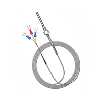 MTS100: Sensor de Temperatura PT100 con Termopar Tipo T, J, K de PVC, Fibra de Vidrio y PTFE de Alta Calidad Clase A para Refrigerador, Caldera y Horno