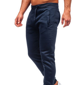 Respirant Direct Usine Logo Personnalisé Hommes de Haute Qualité Slim Fit Pantalon De Survêtement À Séchage Rapide Pantalon De Survêtement De Course Décontracté en Tissu Foncé - Product Image 4