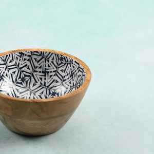 Best Selling Polished Disposable Large Capacity Handmade Wooden Salad Serving Bowl New Design Kitchen <b>Dinnerware</b> India Party Use - Product Image 6