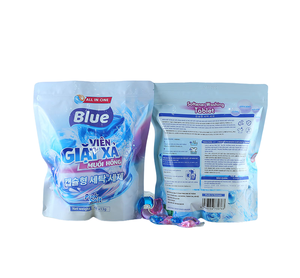 Cápsulas de lavandería azul Rosa sal detergente líquido tabletas-bolsa-48 tabletas * 13G para la venta - Product Image 1