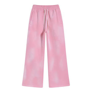 กางเกงวอร์มผ้าฟลีซผ้าคอตตอนผ้าคอตตอนผ้าฟลีซฟอกสีฝ่นออกแบบได้ตามต้องการ - Product Image 6