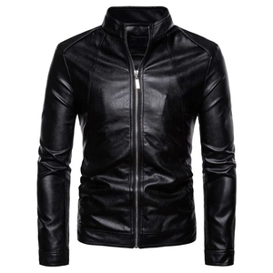 Veste en cuir de moto pour homme, taille XXL, mode d'hiver, fabriquée sur mesure par le fabricant, noire, veste pour homme 2024 - Product Image 4