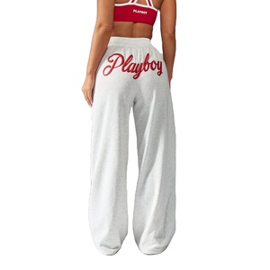 Outerwear 400 GSM Heavyweight Puff Printing Sweatpants Women's Trouser Pajama Jogging Running Baggy Sweat <b>Pants</b> Ladies - Product Image 1