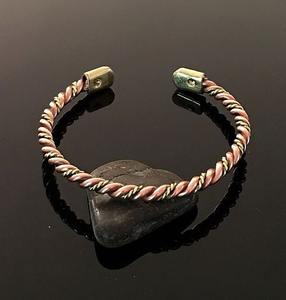 Bracelet traditionnel en cuivre gravé pour hommes femmes arthrite soulagement des douleurs articulaires thérapie magnétique cadeau de bien-être de l'Inde - Product Image 6