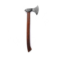 Hache en acier de Damas, style viking traditionnel, pour le camping, la chasse et le bushcraft, hache en acier de Damas artisanale