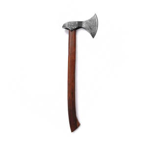 Hacha de Acero de Damasco, Estilo Vikingo Tradicional, para Camping, Caza y Bushcraft, Hacha de Acero de Damasco Hecha a Mano - Product Image 2