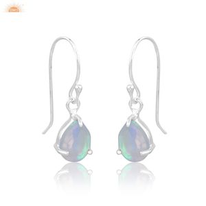 Aurora Oapl Sky Beautiful 925 Sterling Silver Pear Shape Drop & Dangle Every Day Mujeres Pendientes hechos a mano Fabricante personalizado Fracturer - Product Image 1