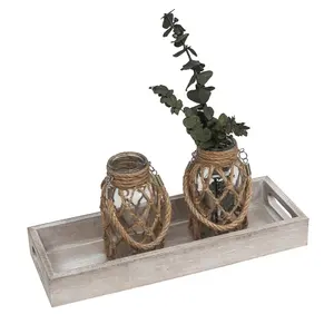 Nueva bandeja de servicio de madera de mango con asa de metal Nueva bandeja de servicio para servir comida Nueva bandeja de servicio de madera en precio al por mayor - Product Image 5