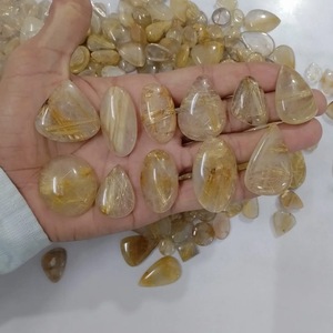 Piedra Preciosa de Cuarzo Rutilado Dorado Natural de Grado AAA+, Cuarzo Dorado de Forma Mixta, Piedra Preciosa Suelta para la Fabricación de Joyas, Tamaño de la Piedra Preciosa - Product Image 2