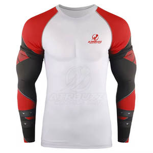 T-shirts de compression pour hommes de haute qualité, légers, coupe classique, couleur unie, séchage rapide, respirants, écologiques pour les entraînements - Product Image 1