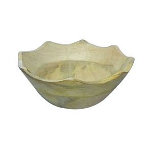 Bols de service modernes faits à la main pour la décoration intérieure Bols à soupe en bois de haute qualité Résine époxy naturelle Finition en corne d'os Plateaux de service - Product Image 1