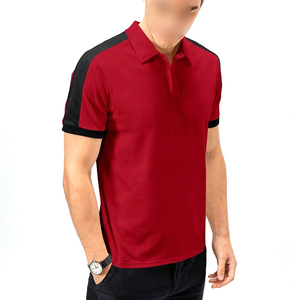 2025 bonne vente contraste couleur haute qualité meilleur tissu hommes portent des polos, imprimé coton tricot grande taille hommes Polo - Product Image 4