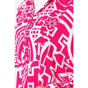 Abito in viscosa manica a pipistrello <span class=keywords><strong>fucsia</strong></span> per <span class=keywords><strong>donna</strong></span> elegante maglione - Product Image 1