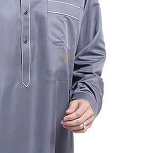 2024 Thobe en ropa islámica Logotipo personalizado Ropa islámica de diferentes colores Túnicas musulmanas - Product Image 5