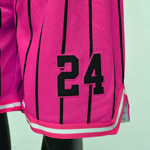 Summer Breathable Double Layer Sublimation 100% Polyester Jogger Gym Blank Men's Basketball Custom Mesh Shorts for Men - Product Image 4