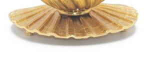 Brûleur d'encens de luxe plaqué or le plus vendu avec base décorative en forme de coquille, porte-encens en métal pour la décoration du Ramadan au Moyen-Orient - Product Image 5