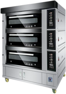 Công Nghiệp Thương Mại Bánh Thiết Bị-Lớn Bánh Pizza 1 2 3 Sàn Gas/Điện Sàn Lò Nướng Để Nướng Bánh Mì - Product Image 2