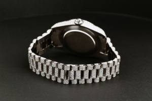 Último diseño personalizado joyería de moda de lujo 925 plata esterlina Leb crecido diamante Hip Hop Buss Down reloj único reloj de hombre - Product Image 4