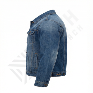 Nouvelle arrivée Veste en jean Vêtement de mode pour garçon Jean vintage Lavé Respirant Vêtement décontracté Sergé en coton Fabriqué Vêtement d'extérieur Haut - Product Image 3