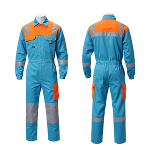 Vente en gros Vêtements de construction personnalisés pour mécaniciens, vêtements de travail Combinaison réfléchissante de sécurité, vêtements de travail, salopette haute visibilité - Product Image 2