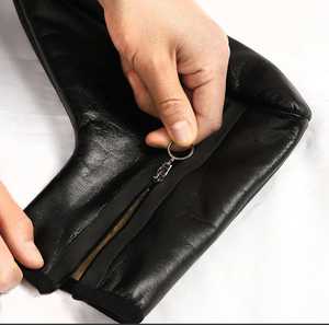 Premium Azad Woven Anti-Bacterial Leather High Ankle Zipper <b>Socks</b> Stylish Comfortable Footwear for <b>Men</b> & Women Best Prices India - Product Image 5