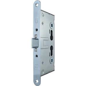 กุญแจล็อคแบบหมุน BEVER รุ่น Reversible Panic Mortise Lock 1009PPF พร้อมฟังก์ชั่น Panic รูปทรงโค้งมน ขนาด 24/65/72/9 มม. ผลิตจากเหล็กชุบสังกะสี DIN สำหรับล็อคจักรยาน - Product Image 1
