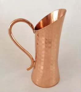 Carafe en cuivre écologique KRAFT WORLD avec couvercle, étanche et antimicrobienne, pour une vie axée sur le bien-être - Product Image 1