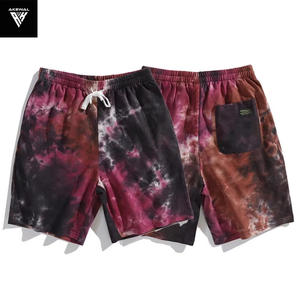 กางเกงผ้าคอตตอนมัดย้อมสำหรับผู้ชายกางเกงเล่นกีฬากางเกงผูกเชือกย้อมสีสำหรับใส่เล่นยิมเล่นกีฬาแบบกำหนดเอง - Product Image 2