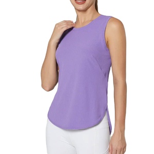 Camisetas sin mangas de alta calidad para mujer al por mayor, camisas sin mangas suaves y elásticas para verano, camiseta sin mangas para mujer - Product Image 5
