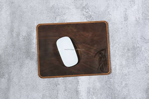 Personalized Leather Mouse Pad Custom Brand Logo Print <b>Desk</b> Mat <b>Large</b> Mousepad Wholesale For Office Supply LMPD-0014 - Product Image 4