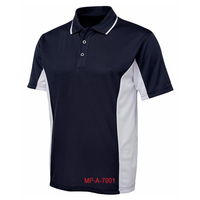 Top Design hommes T-Shirt contraste panneau latéral Polo Raglan avec panneau latéral passepoil Polo uniforme de travail de bureau