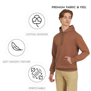 Sudaderas con Capucha de Invierno de Alta Calidad, Ecológicas, Gruesas, con Impresión de Logotipo Personalizado, 100% Algodón, Estilo Urbano para Hombre - Product Image 4