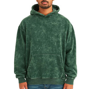 Sudadera con Capucha de Algodón 100% Lavado al Ácido, Gruesa y Suave, con Capucha Ajustable, Personalizable, Estilo Urbano, para Invierno, Venta al Por Mayor con Garantía Comercial - Product Image 1