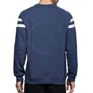 Offre Spéciale hommes couleur unie respirant col rond coupe régulière pull sweats vêtements d'hiver avec tissu lavé vêtements de mode - Product Image 2