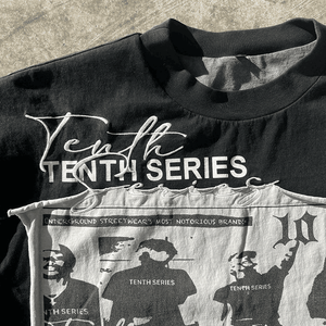 Camiseta de manga larga de doble capa con paneles multicolores lavados Vintage 100% algodón corte Boxy Sew Tee logotipo personalizado DTG impreso Terry - Product Image 4