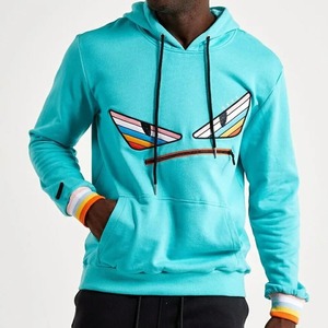 Diseño personalizado Sin bolsillo Sudadera con capucha puff estampado bordado Sudadera con capucha logotipo personalizado de gran tamaño streetwear sudaderas con capucha para hombres - Product Image 4