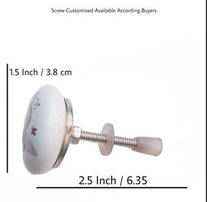 Boutons en céramique de style moderne tire pour l'exportation de qualité pour les armoires pour enfants commodes armoires cuisine chambre salle de bain salon - Product Image 3