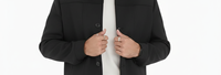 Nouvelle Collection Automne Hiver – Manteau Homme Réversible Anti-Plis à Boutonnage Simple, Col Montant, Mi-Long, en Acrylique Peigné Écologique et Sans Coutures