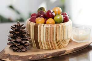 Walnut Wooden <b>Bowl</b> in <b>Shape</b> of a <b>Heart</b> Valentine Gift Dark Wood <b>Heart</b> - Product Image 4