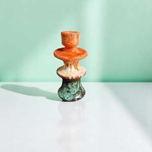 Premium Luxury Ceramic <b>Candle</b> Holder Irregular Shape Customizable for Home Wedding Christmas Decor in India 2025 - Product Image 1