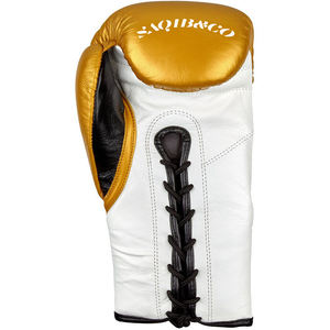 Gants de boxe dorés Gants de boxe en cuir d'entraînement Sparring Kickboxing - Product Image 2