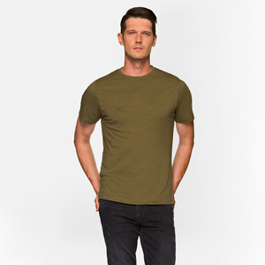 High Quality <b>Men's</b> Breathable Cotton T <b>Shirts</b> for Summer Wear-Solid Pattern Factory Made for Wholesale - Product Image 1