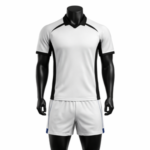Ensemble maillot et short de rugby uni, uniforme d'équipe vierge, kit de performance respirant à séchage rapide, fabricant de marques privées - Product Image 1