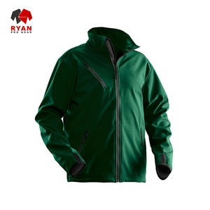 Chaqueta Softshell con Cremallera de Punto Personalizada Ryan Pro Gear para Hombre, Tejido Transpirable y Cómodo con Logotipo Personalizado, Servicio OEM - Product Image 6