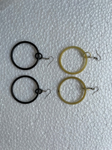 High Quality Women's Boho 100% Natural Horn Earrings Non-Painted for Engagement Weddings Gifts Directly Exported From Vietnam - Product Image 5