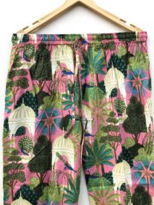 Conjunto de pijama de algodón floral hecho a mano, estampado a mano, estilo indio, vestido de algodón, regalo para ella. - Product Image 5