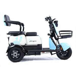Tricycle électrique pour adultes 600W à vitesse unique 48V, design à carrosserie ouverte, cadre en acier à haute teneur en carbone, frein à tambour, roue 300-8 EN STOCK - Product Image 4