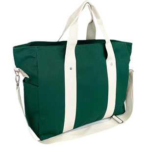 Sac de voyage de luxe grand format Voyager Green, sac de week-end décontracté, sac fourre-tout pliable en toile et maille, pour le sport, l'extérieur, durable et élégant - Product Image 5